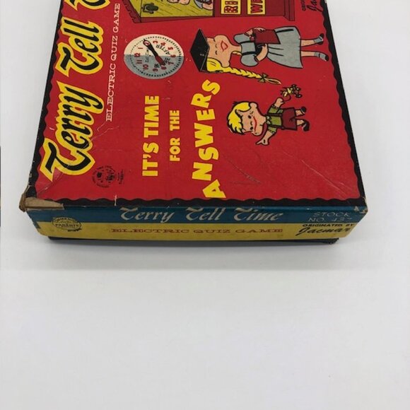 Rare, vintage 1958 Jacmar Terry Tell Time Electronic Quiz game #437 - Picture 5 of 9